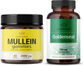 Mullein Leaf Gummies and Goldenseal Capsules 2 Pack F21814