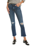 Blue High-Rise Straight Crop Jeans C527475