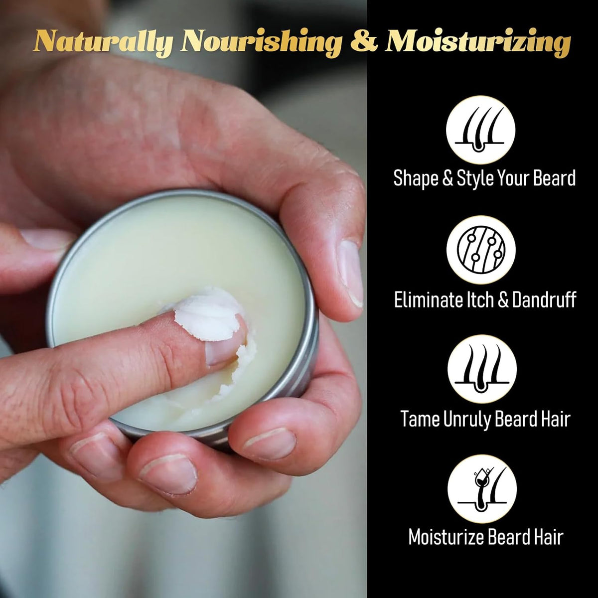 5% Minoxidil Beard Growth Oil Beard Balm for Patchy Beard D97772