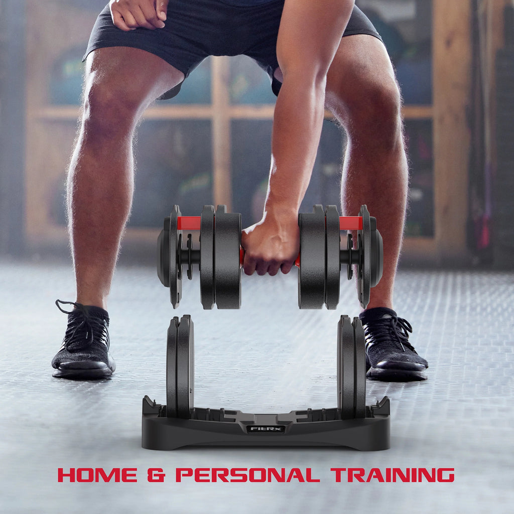 Adjustable Dumbbell 10-90 lbs Black Single Y7050