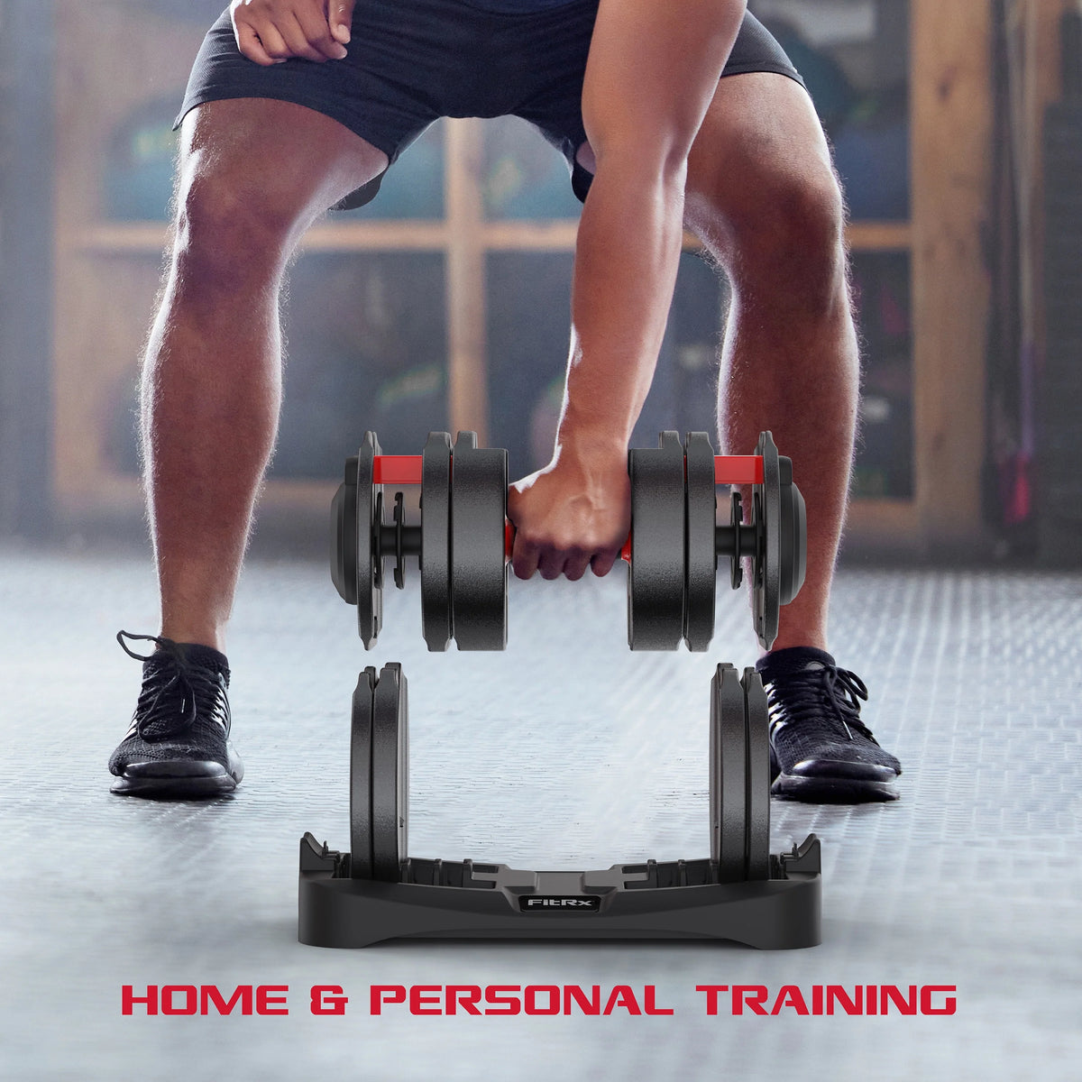 Adjustable Dumbbell 10-90 lbs Black Single Y7050