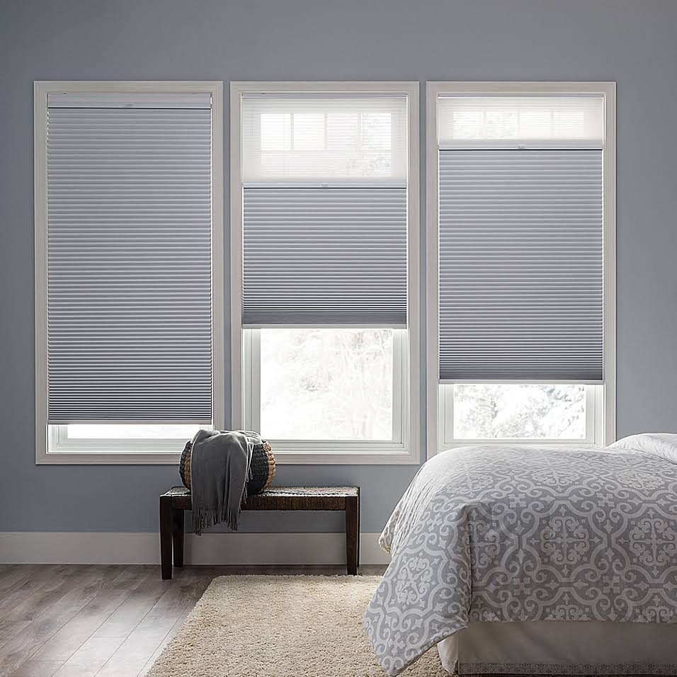 Cordless Day/Night Cellular Shade in Snow L9309