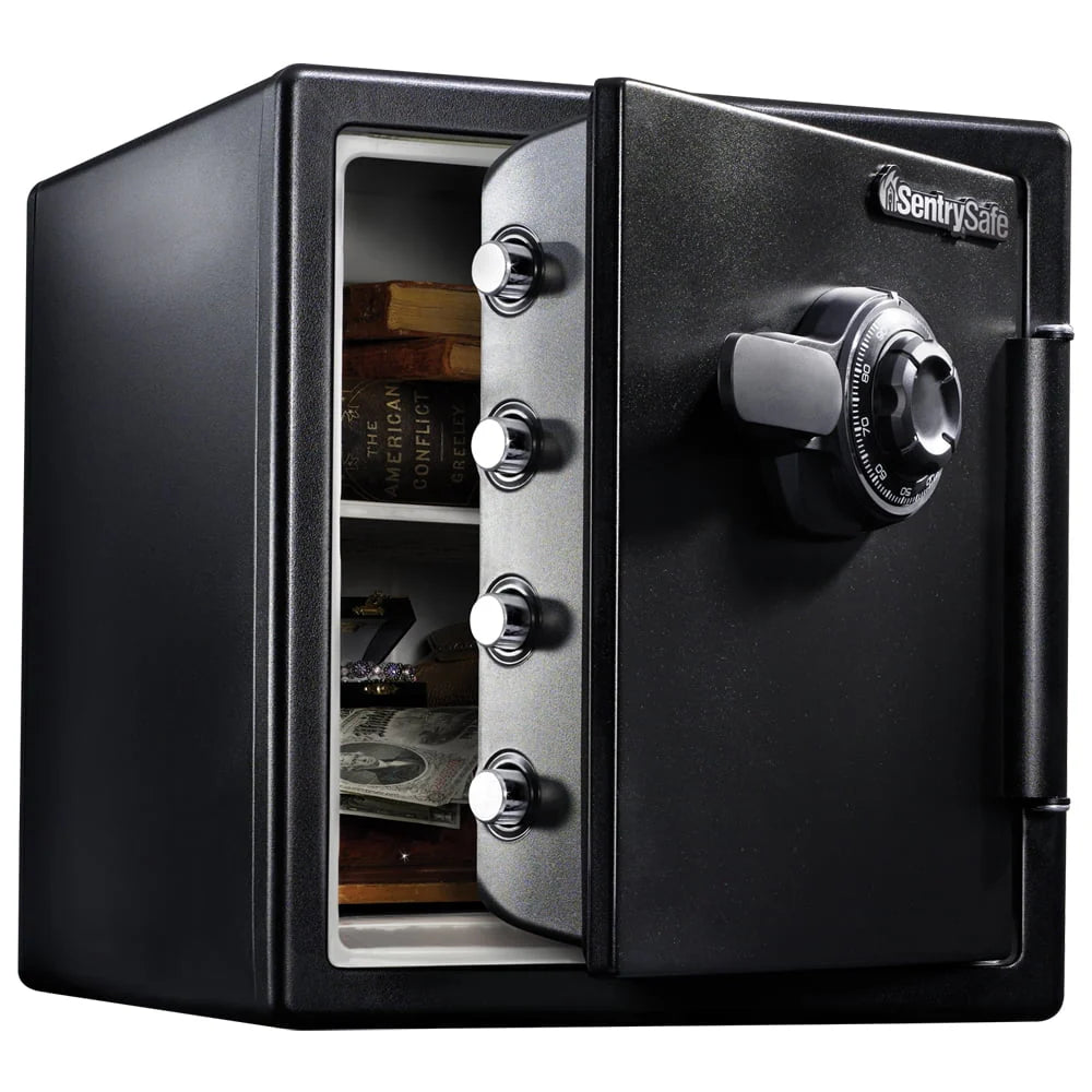Fire-Resistant Waterproof Safe with Dial Combination Lock, 1.23 cu. ft. E1498