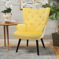 Yellow Velvet Accent Chair A449671