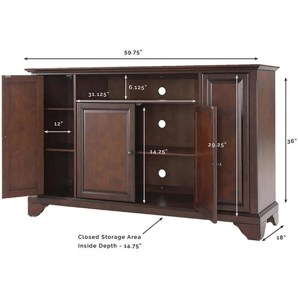 Mahogany Wood TV Stand F5923