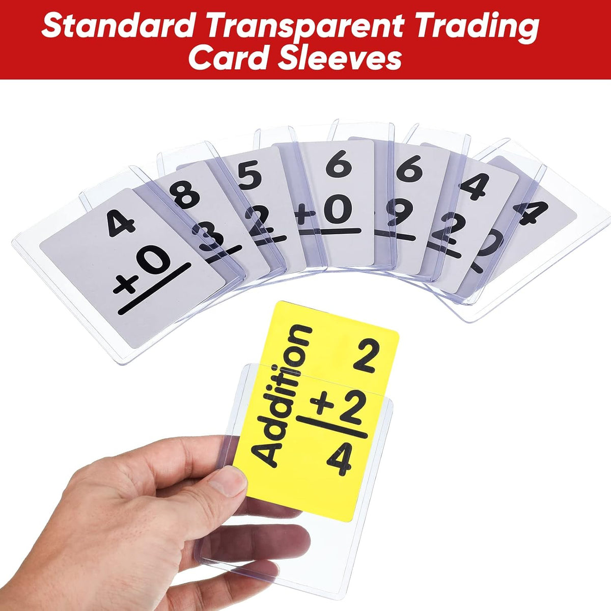 400 Pieces Clear 3 x 4 Inches Hard Plastic Card Protector Card Holder O329983