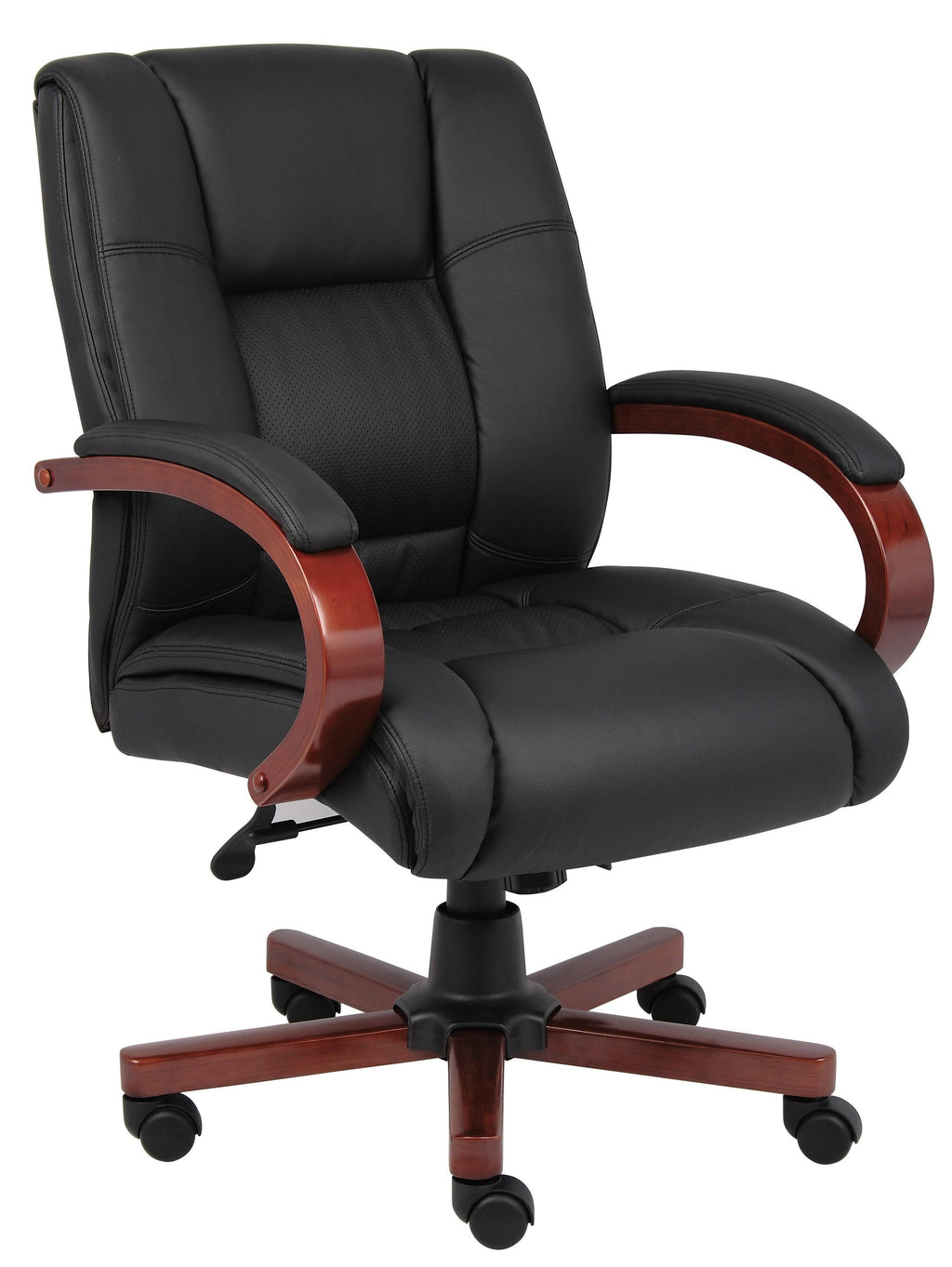 Cherry Mid Back Executive Wood Chair M8559