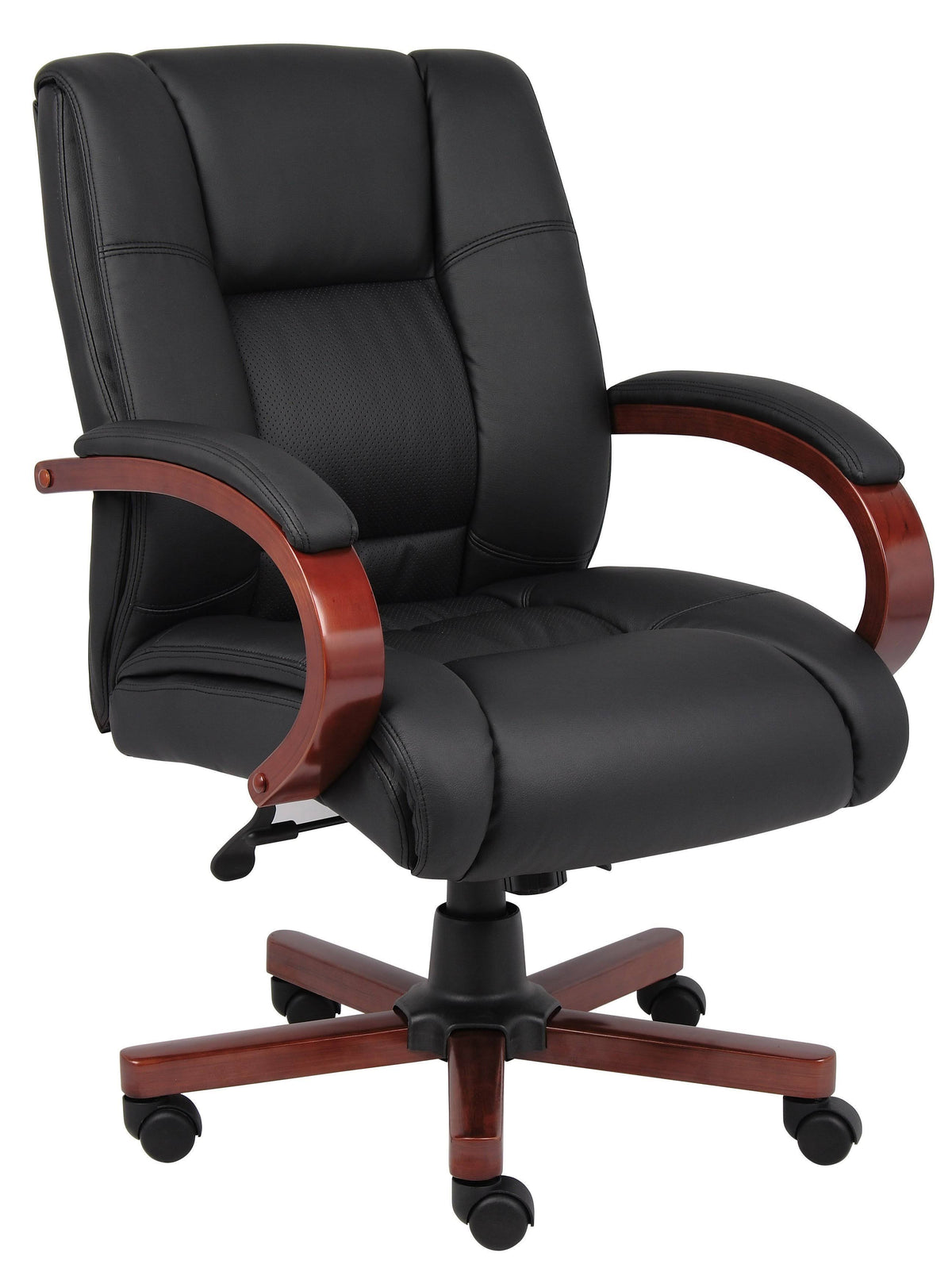 Cherry Mid Back Executive Wood Chair M8559
