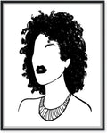 Black Framed Canvas Print X7691