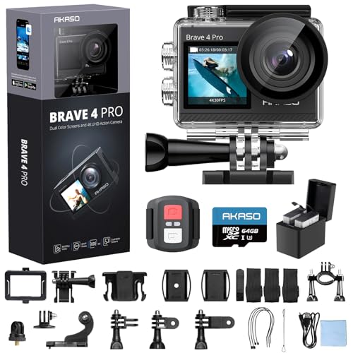 4K30 Action Camera with 256GB MicroSD U3 Card S12773