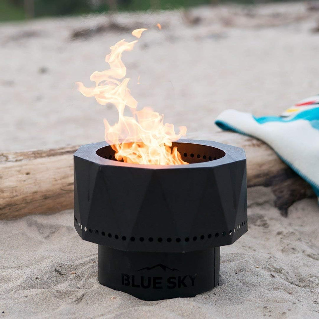 Portable Steel Smokeless Fire Pit with Carrying Bag E692996