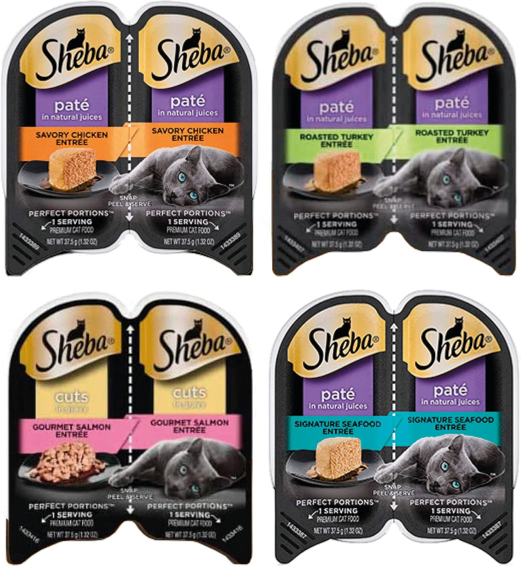 12 Packs (24 Servings) Wet Cat Food Variety Pack O901225
