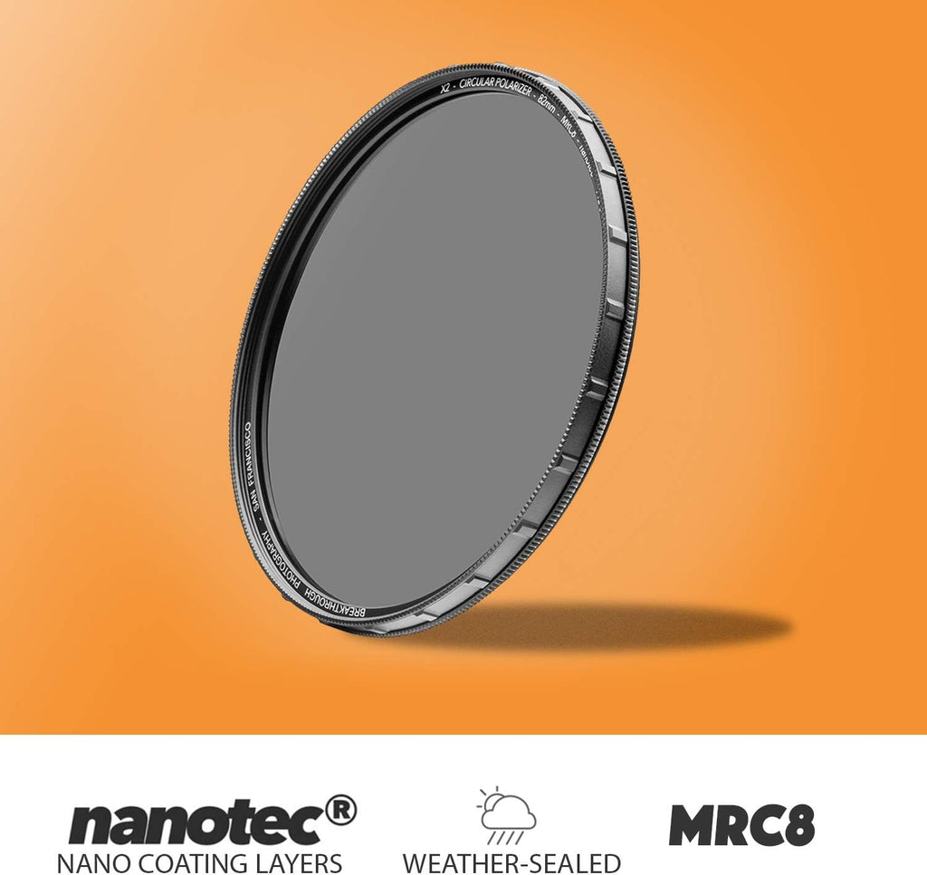 46mm CPL Circular Polarizing Filter for Camera Lenses, AGC Optical Glass, Pack of 2 G44394