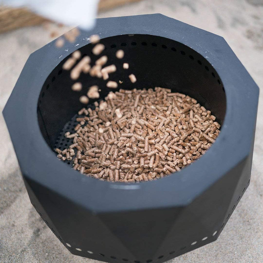 Portable Steel Smokeless Fire Pit with Carrying Bag E692996
