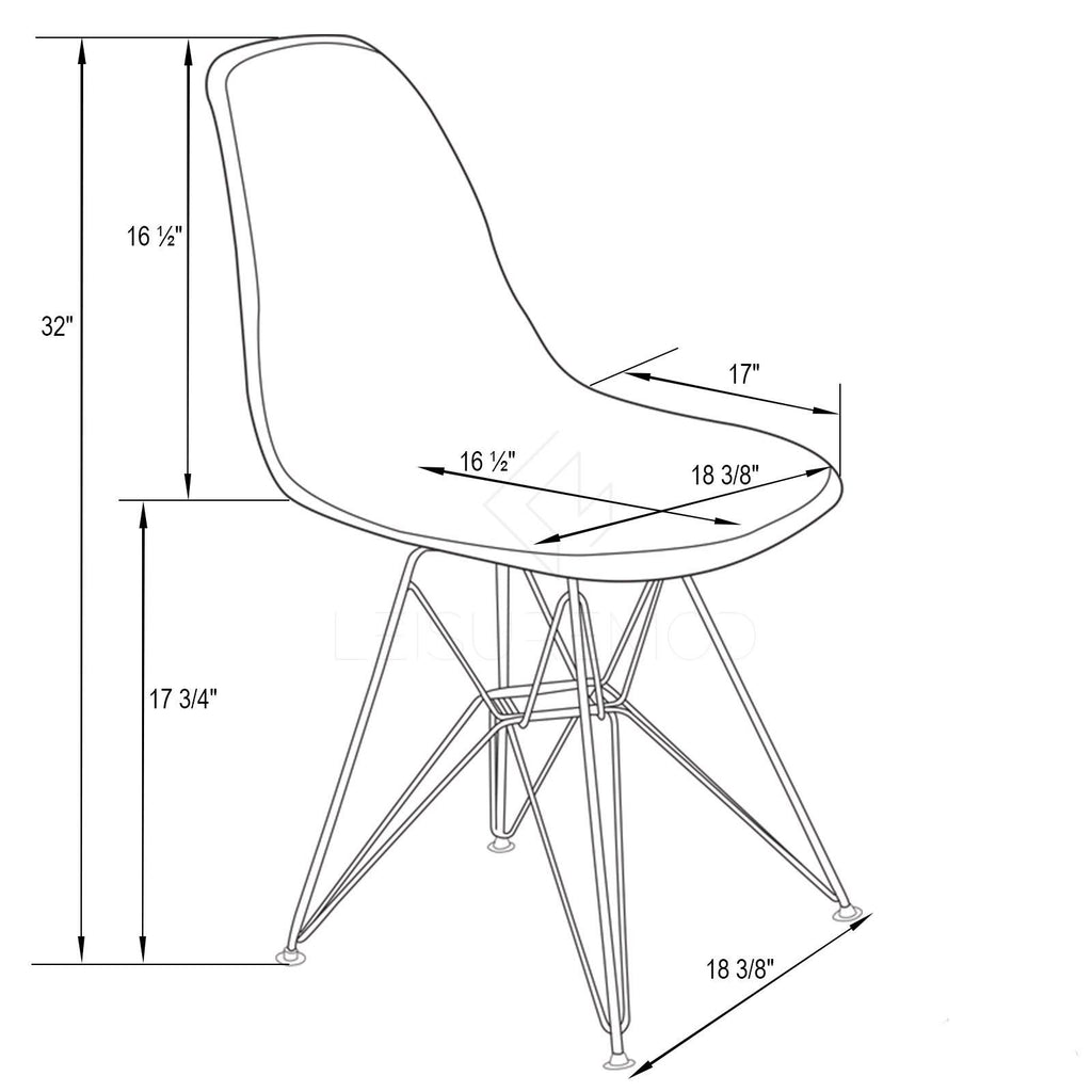 White Blue Dining Chair Q413