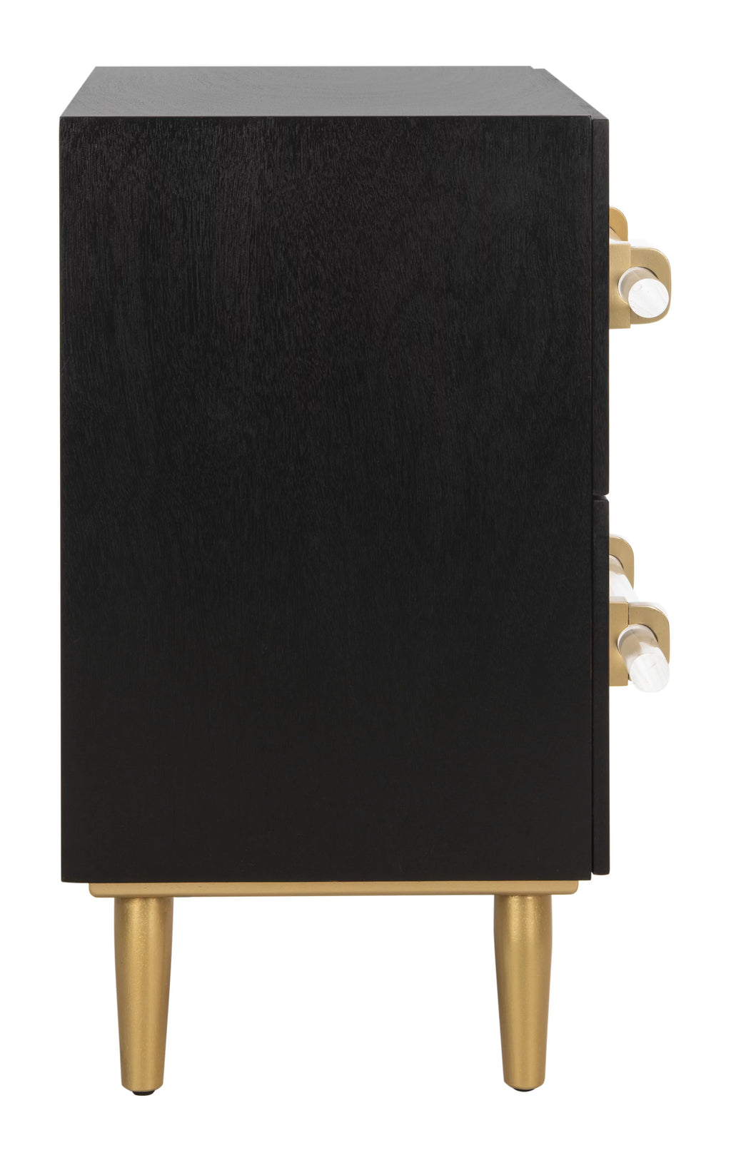 Black 2-Drawer Nightstand T959734