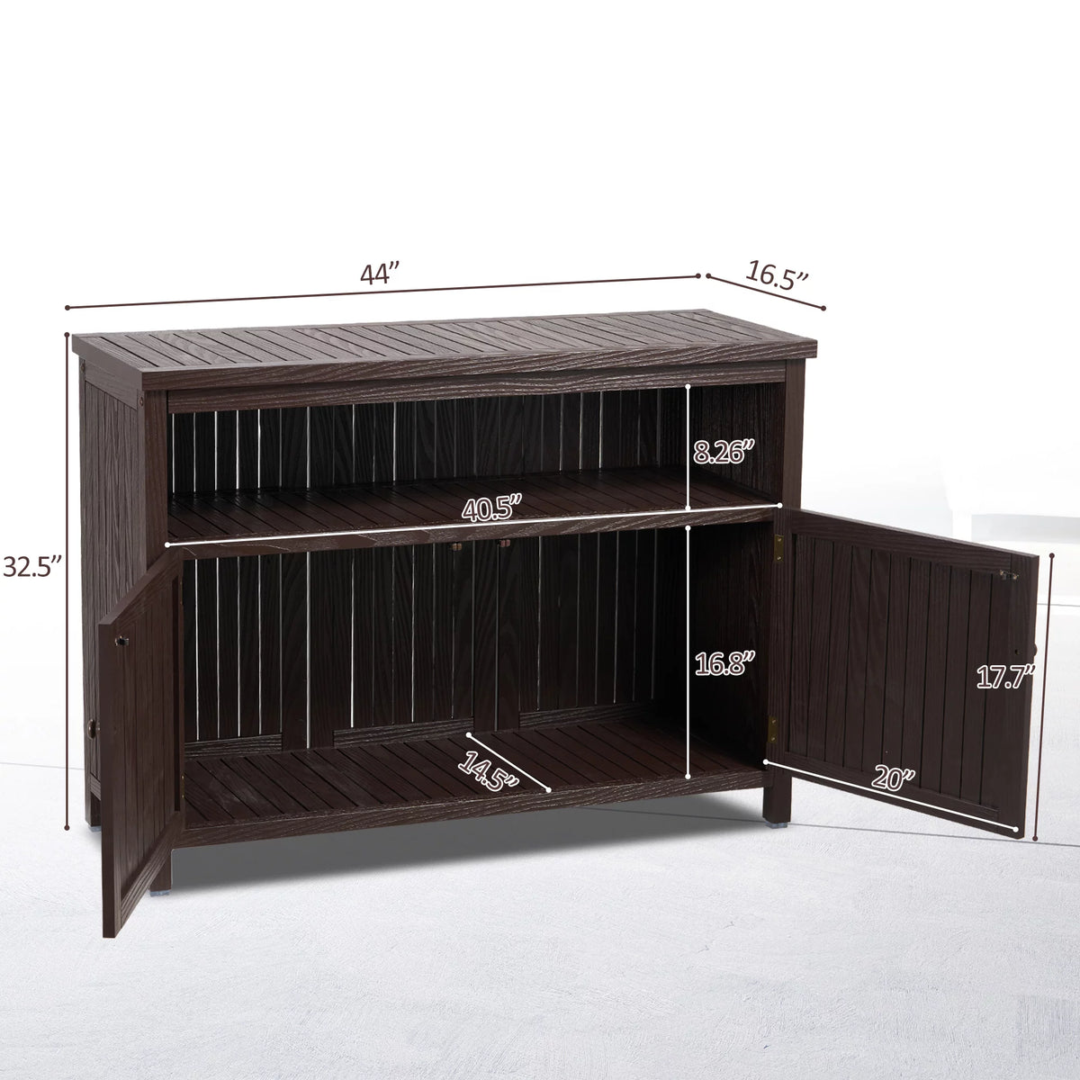 Solid Wood Storage Cabinet U802132