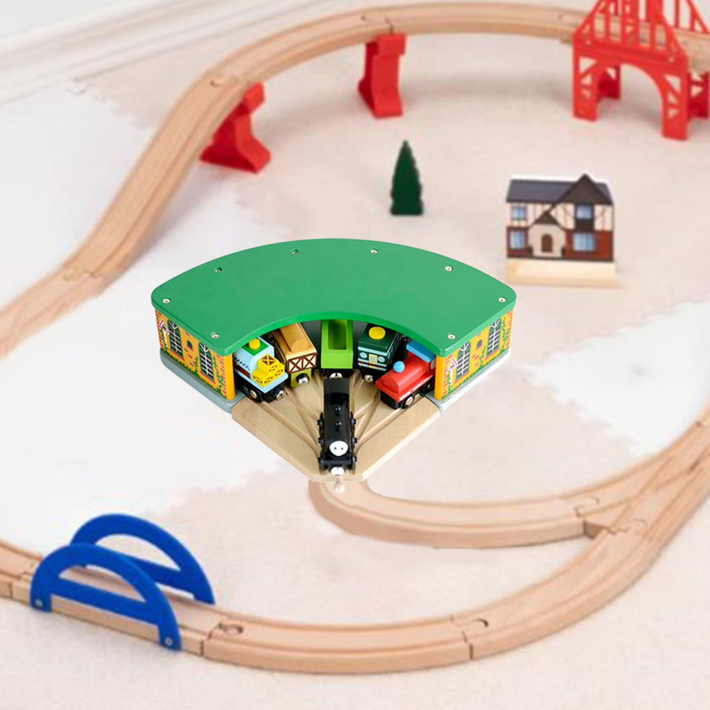 Wooden Train Shed Toy B906