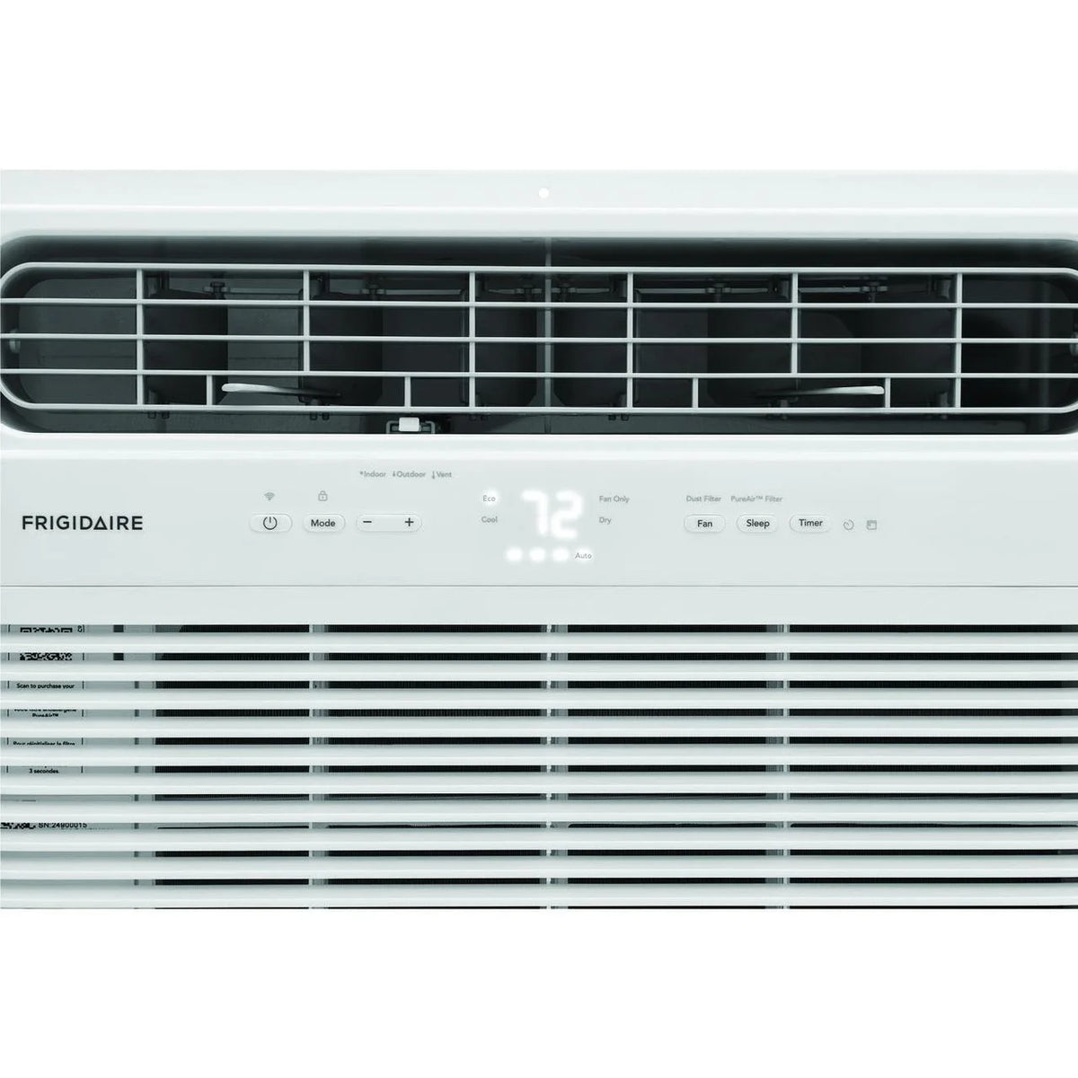 12,000 BTU Smart Window Air Conditioner with Wi-Fi and Remote in White O191343