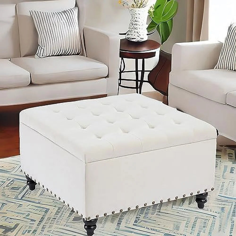 Square Tufted Ottoman D5882
