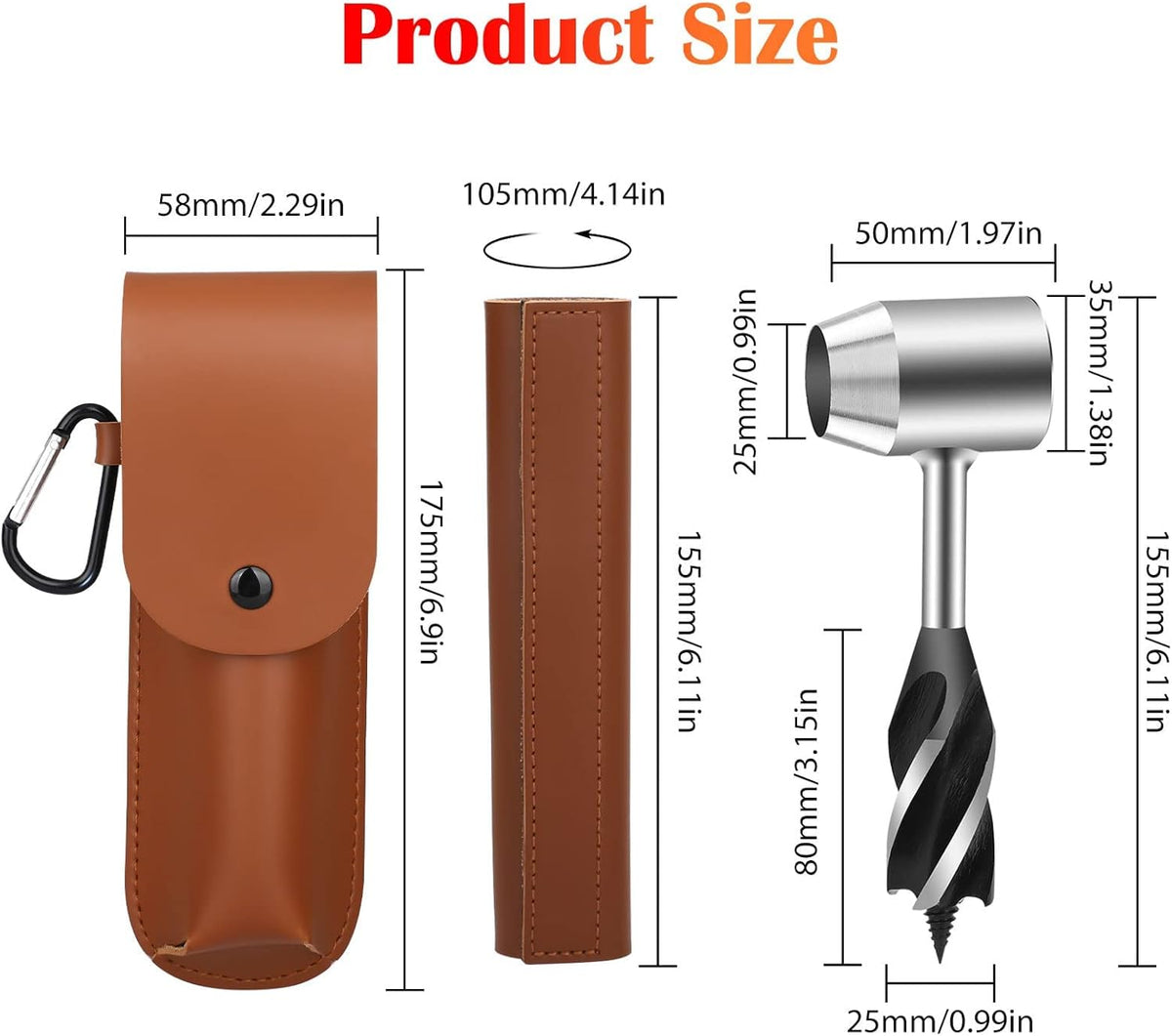 Hand Auger Drill Wrench with Scotch Eye Wood Drill Peg and Manual Hole Maker G714804