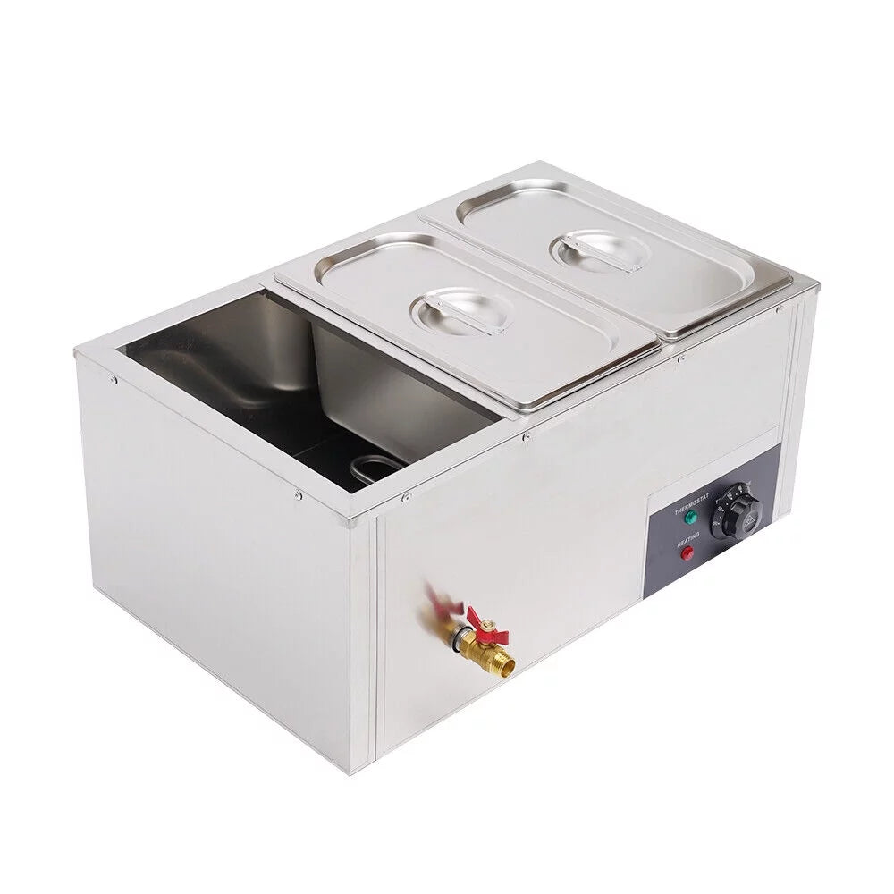 Commercial Electric Stainless Steel Food Warmer with 3 Pan Q187