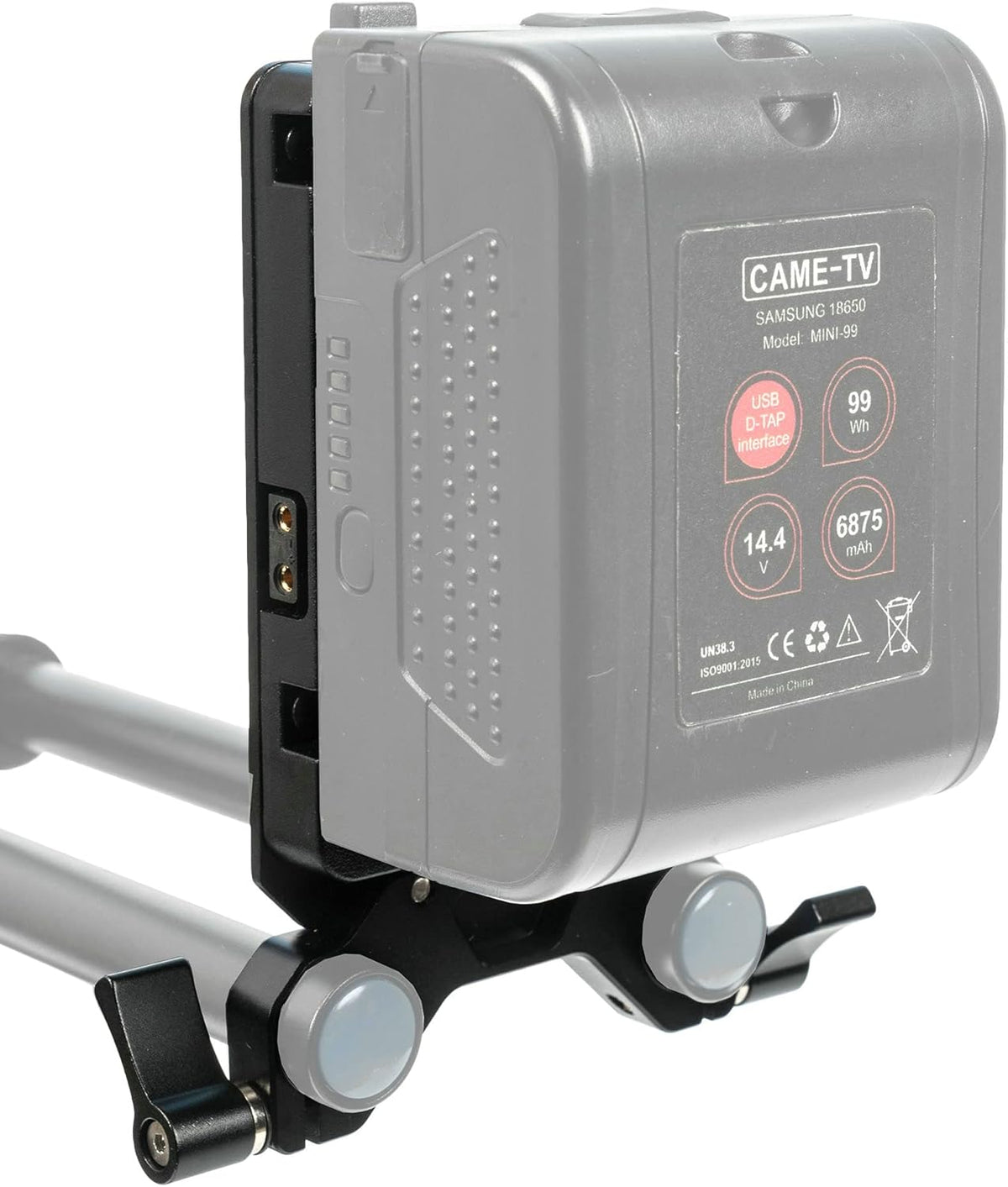 Mini V-Mount Battery Plate with 2 D-tap Outputs 15mm Rod System K67469