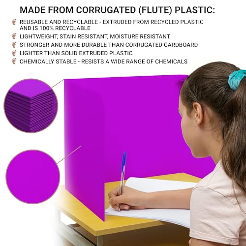 20-Pack Plastic Privacy Folders 45.35" x 13.5" Q434