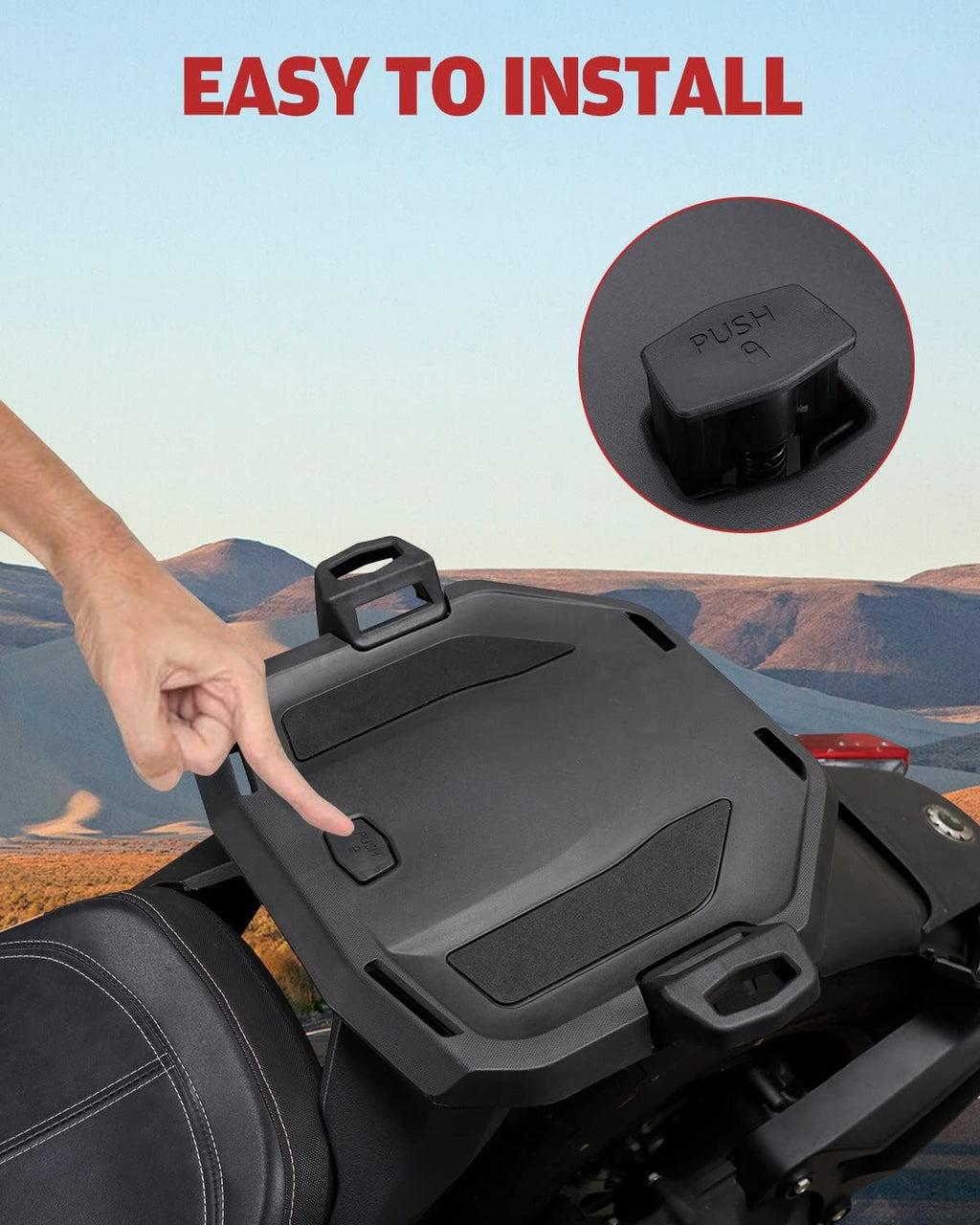 Black Rear Rack Support LinQ T9218