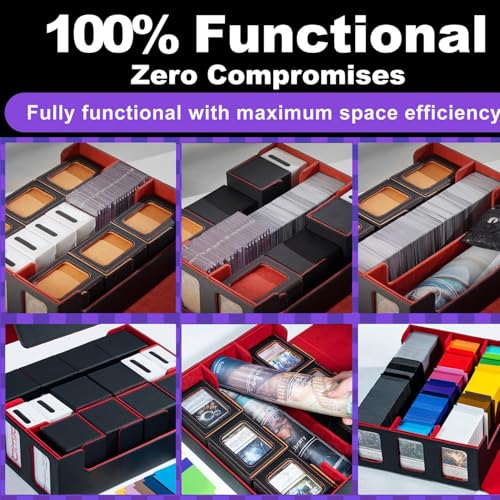 Black Trading Card Storage Case with Magnet Closure O62583