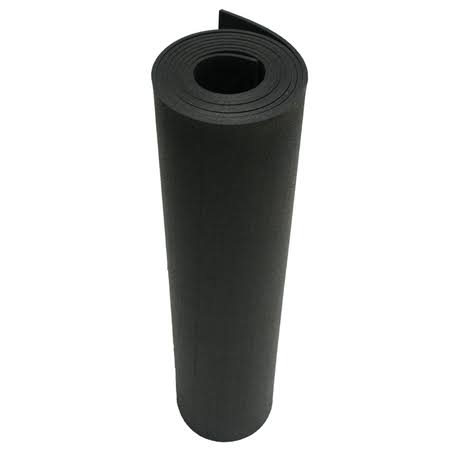 Recycled Rubber 60A Black 5mm x 48 in W x 216 in M22346