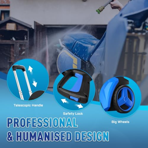 Electric Pressure Washer 5000PSI-Max 3.6GPM Touch Screen 4 Nozzles Blue A693