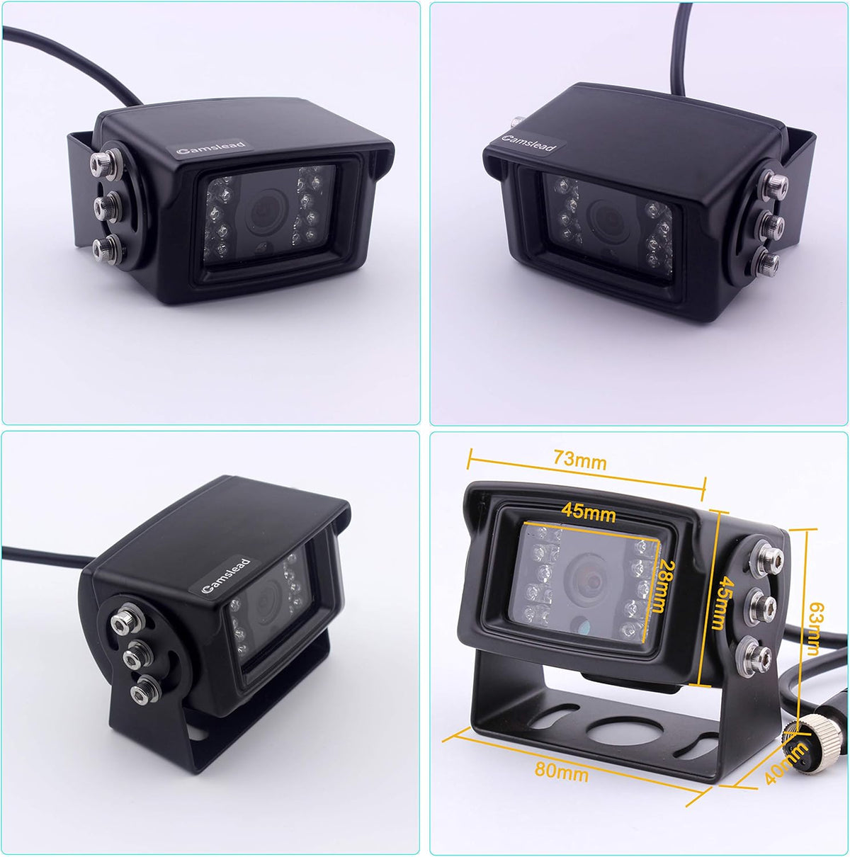 9 inch Quad Split Screen Heavy Vehicle Safety Camera System Z104152