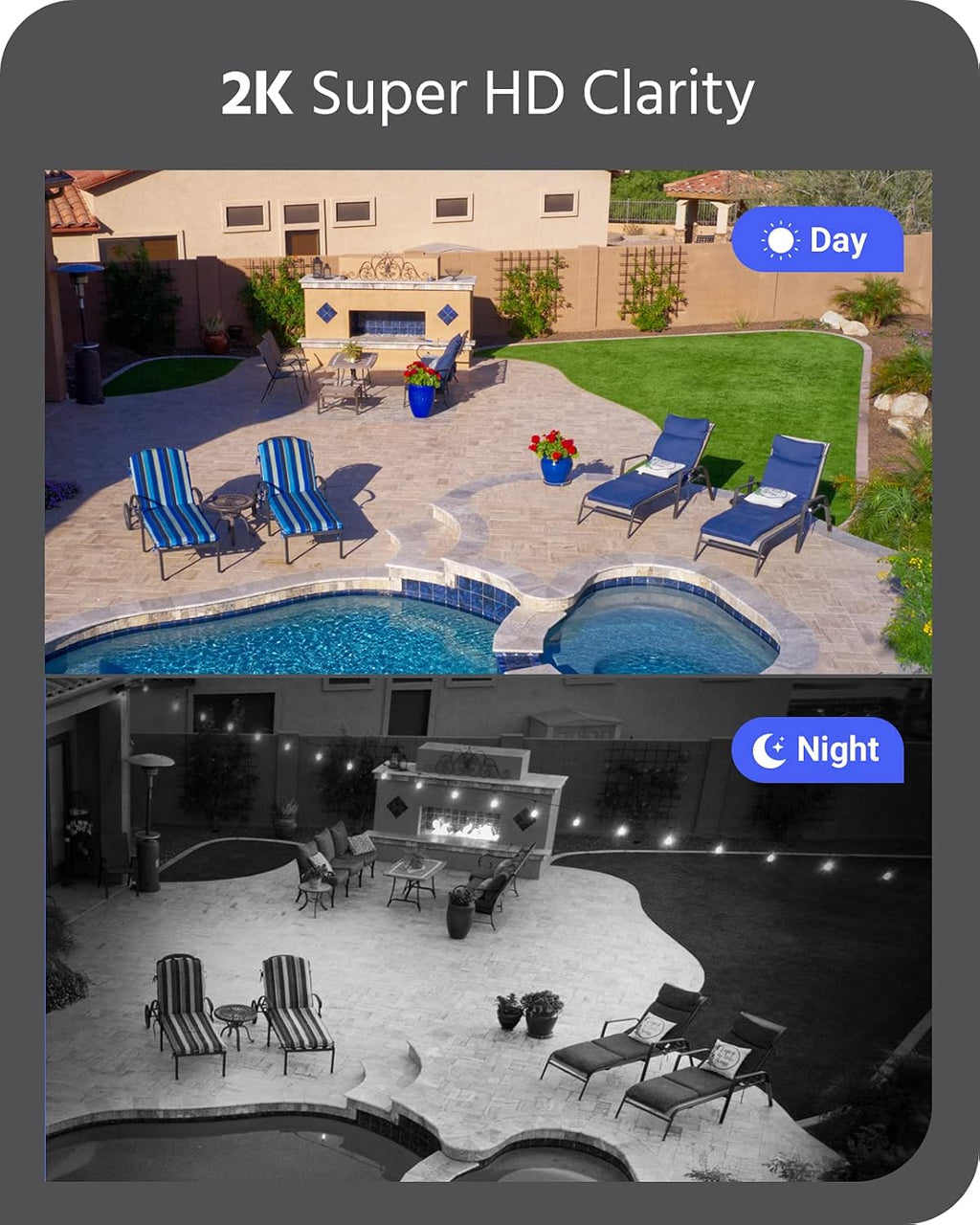 8CH Wireless Security Camera System with 1TB Hard Drive and 8 1440P Outdoor WiFi IP Cameras P7385