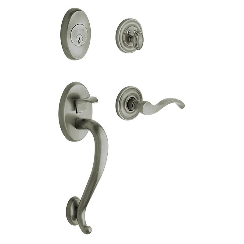Antique Nickel Dummy Handleset with Lever I695