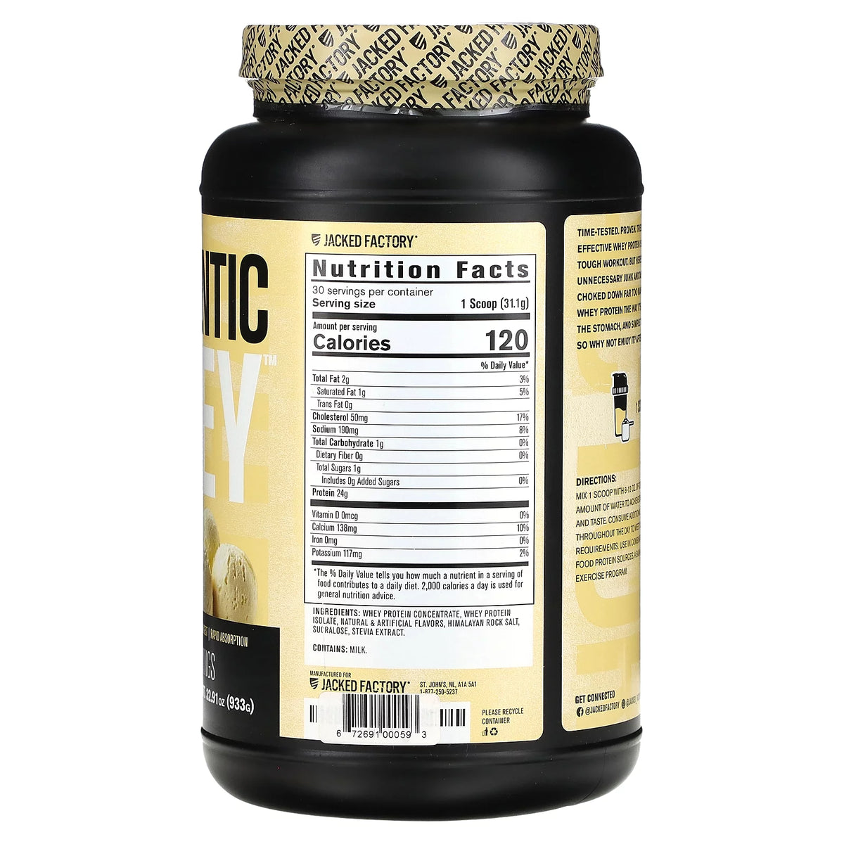 Vanilla Whey Protein 32.91 oz C96709