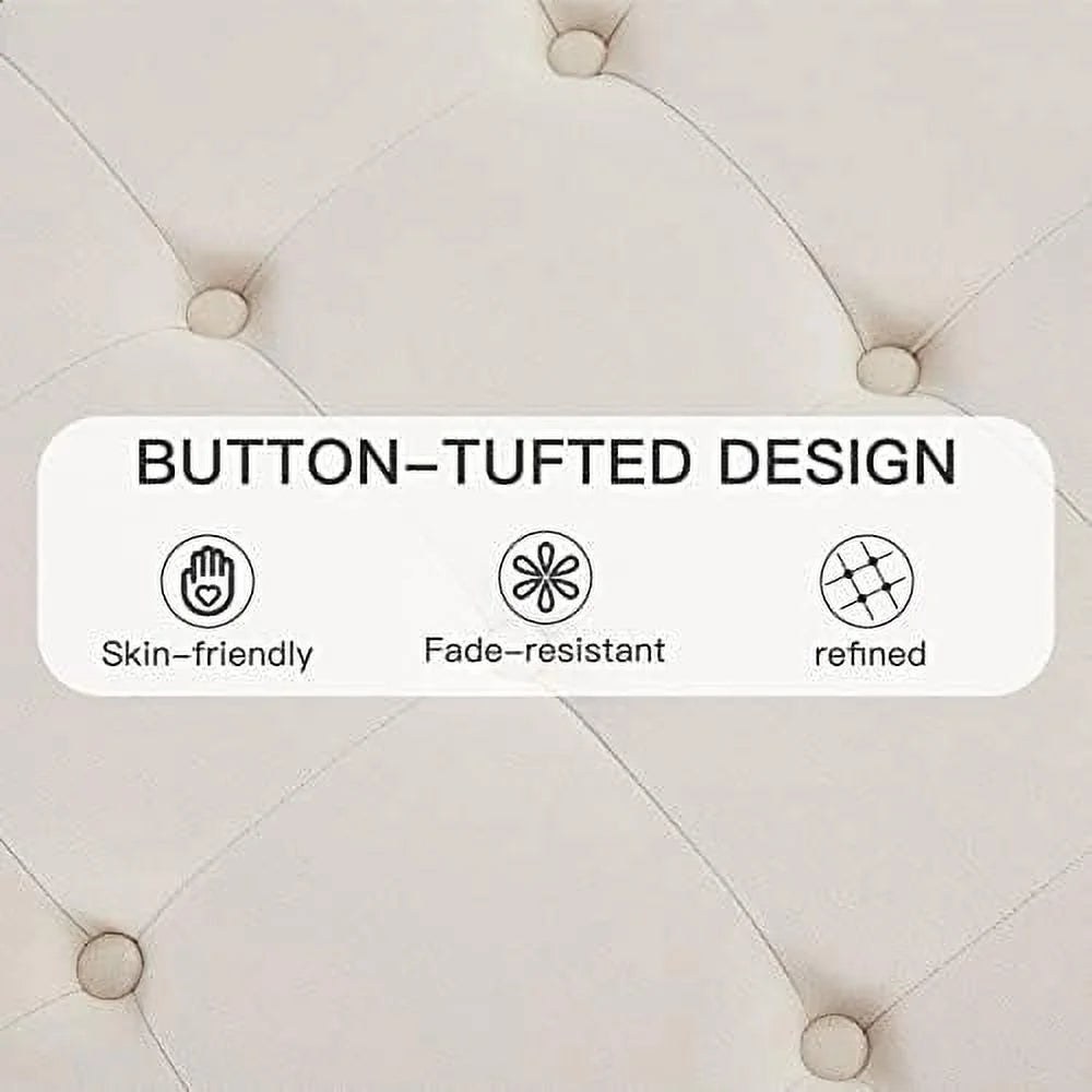 Square Tufted Ottoman D5882