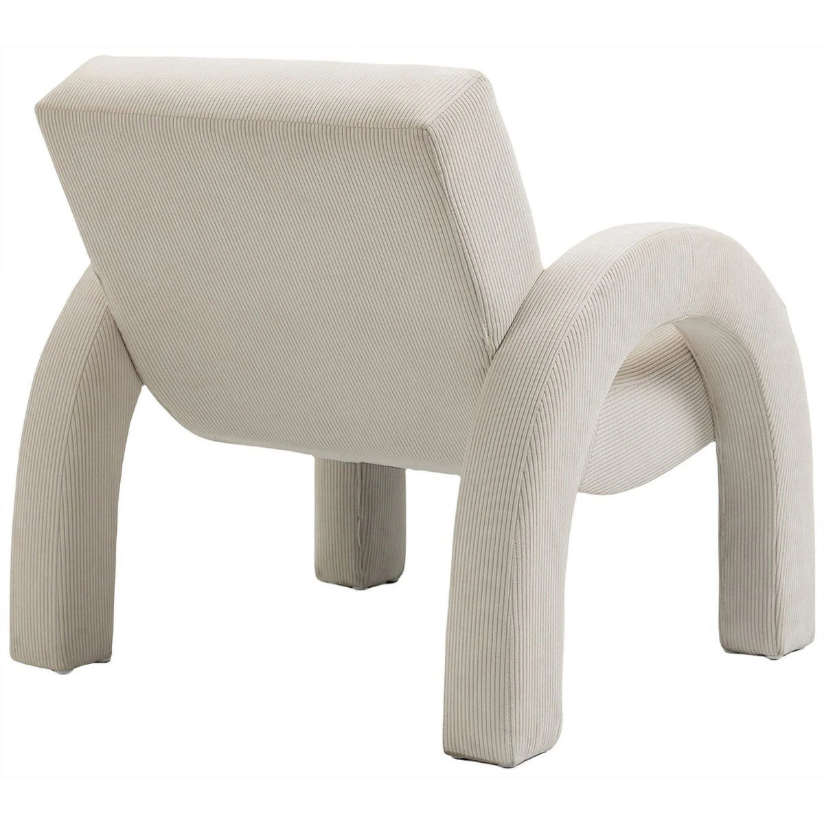 Cream Corduroy Accent Chair Z53517