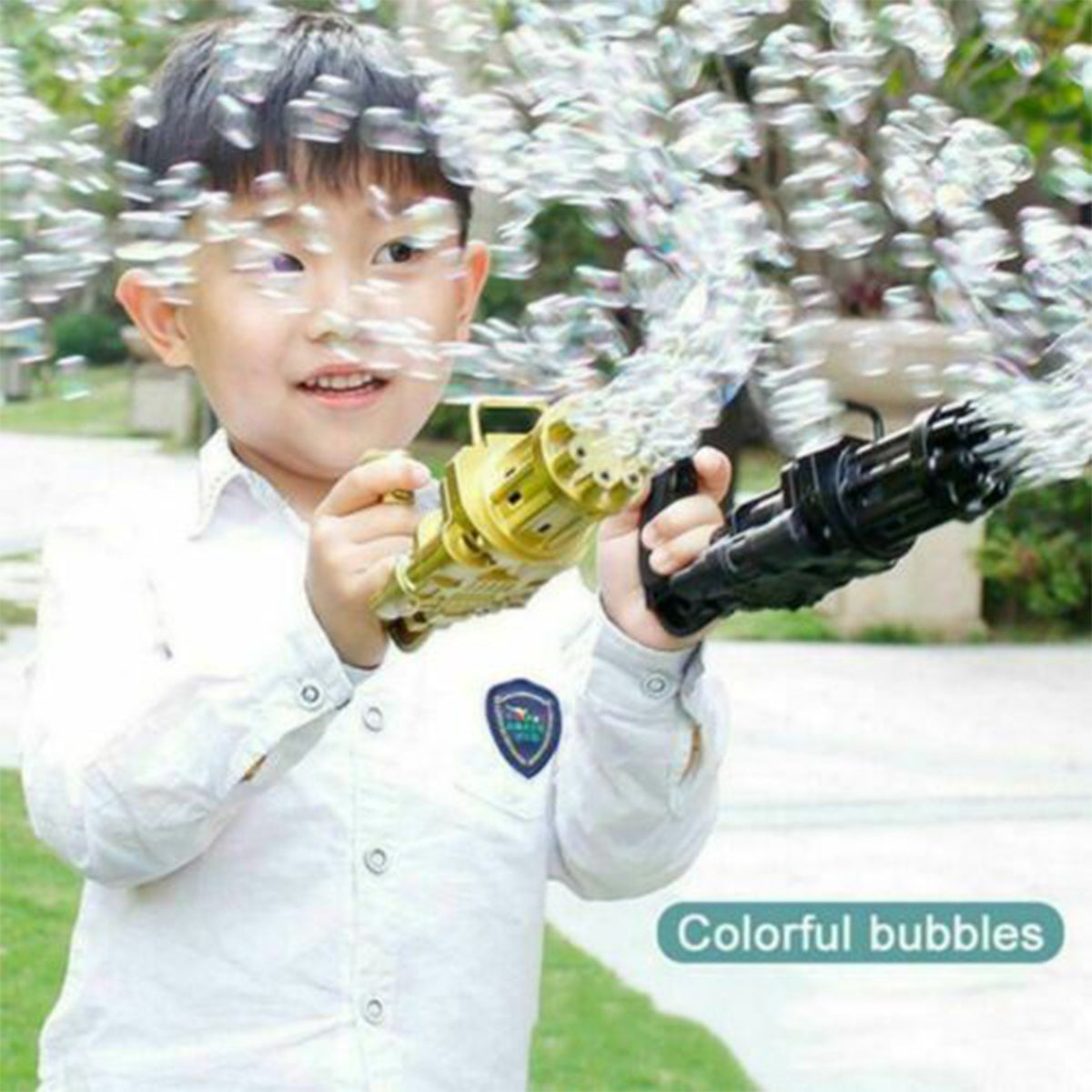 2Pack Automatic Bubble Machine Toy Y951411