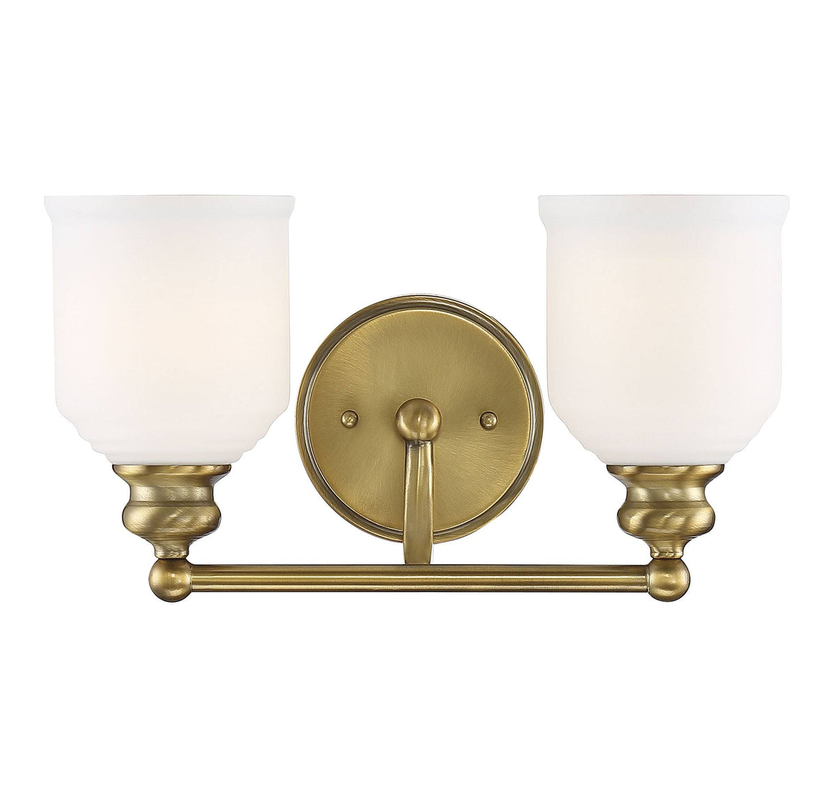 2 Light Warm Brass Bath Light S653397