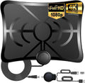 HD Digital TV Antenna 250 Miles Range 4K 1080p 18ft Coax Cable Pack of 2 W2134