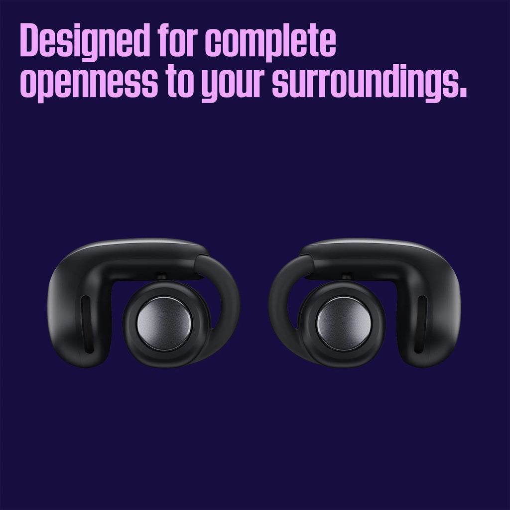 Black Open Ear Bluetooth Wireless Earbuds with Charging Case C17083