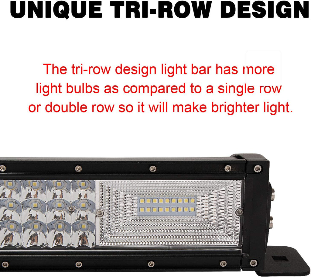 288w 50inch Curved Led Light Bar Spot Flood Combo Beam Pack of 2 Z146100