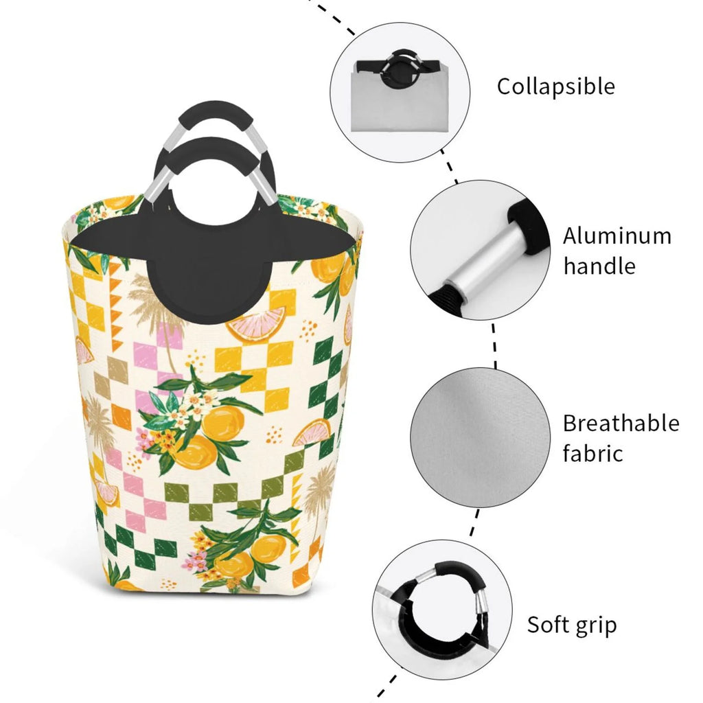 Large Canvas Fabric Laundry Hamper I62038