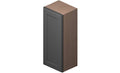 Grey 1 Door 2 Shelves Wall Cabinet High-Density Fiberboard W833503