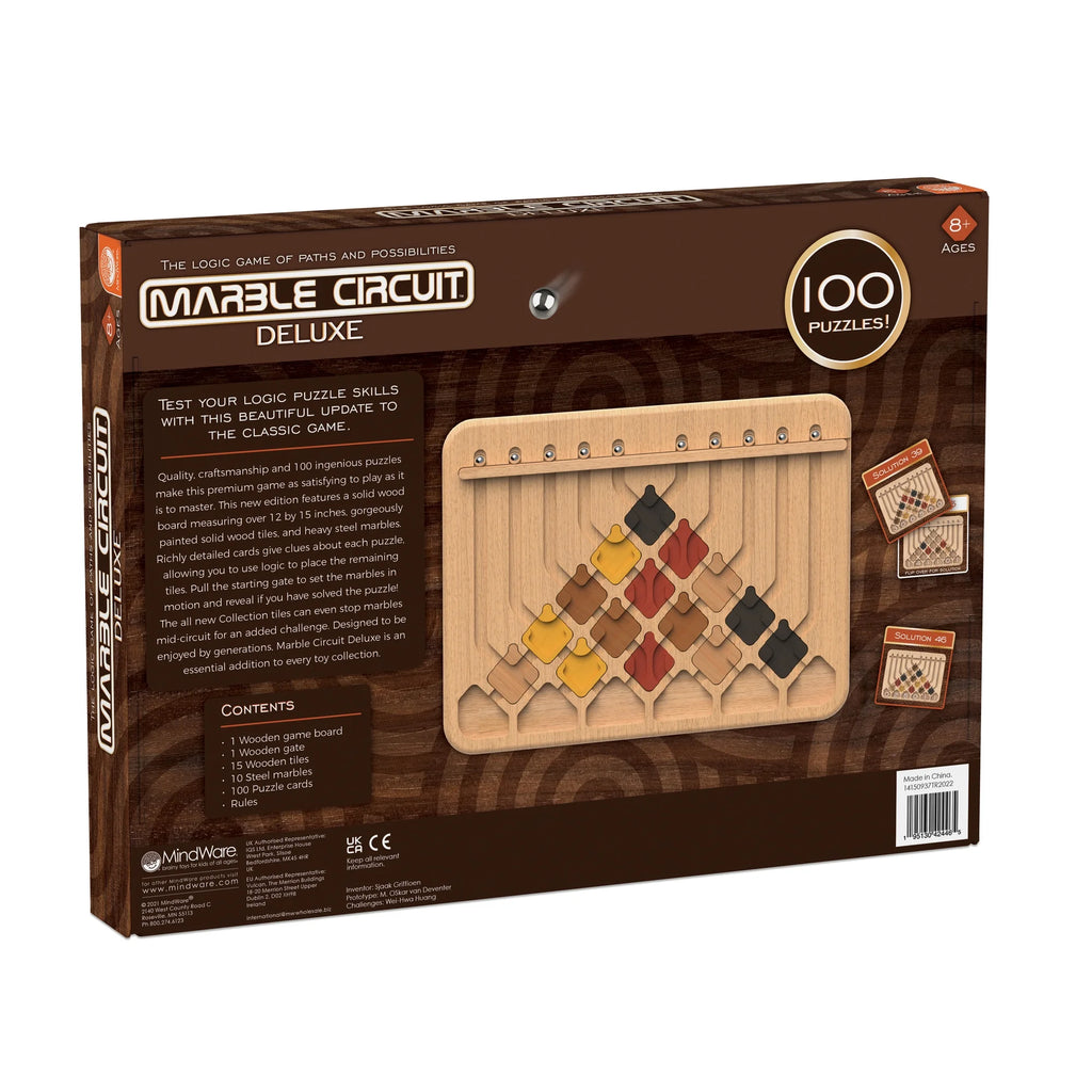 Marble Circuit Deluxe Game - 100 Puzzles - Logic Game D967