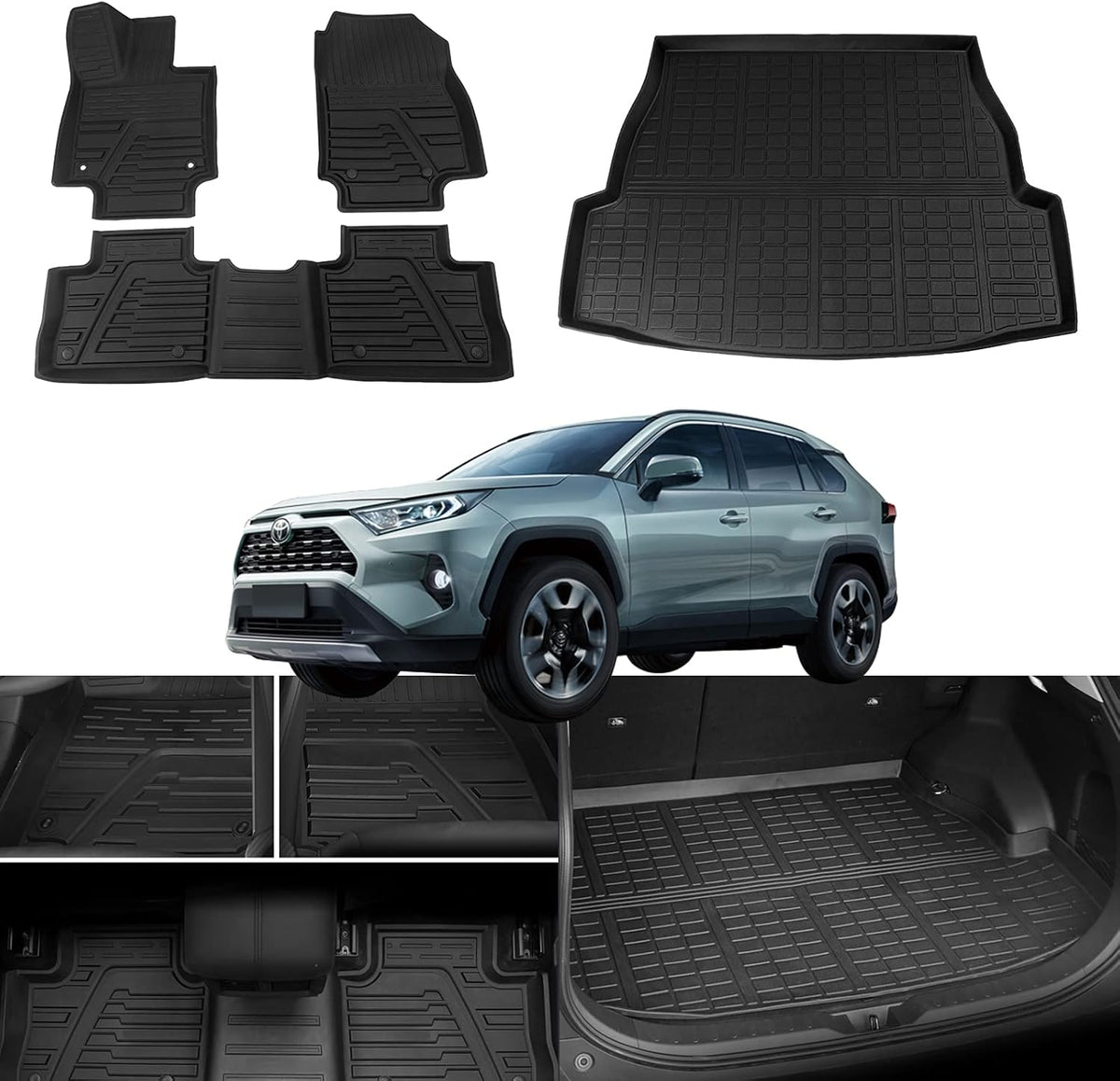 TPE All Weather Cargo Liner Trunk Mats Set of 4 Y2304
