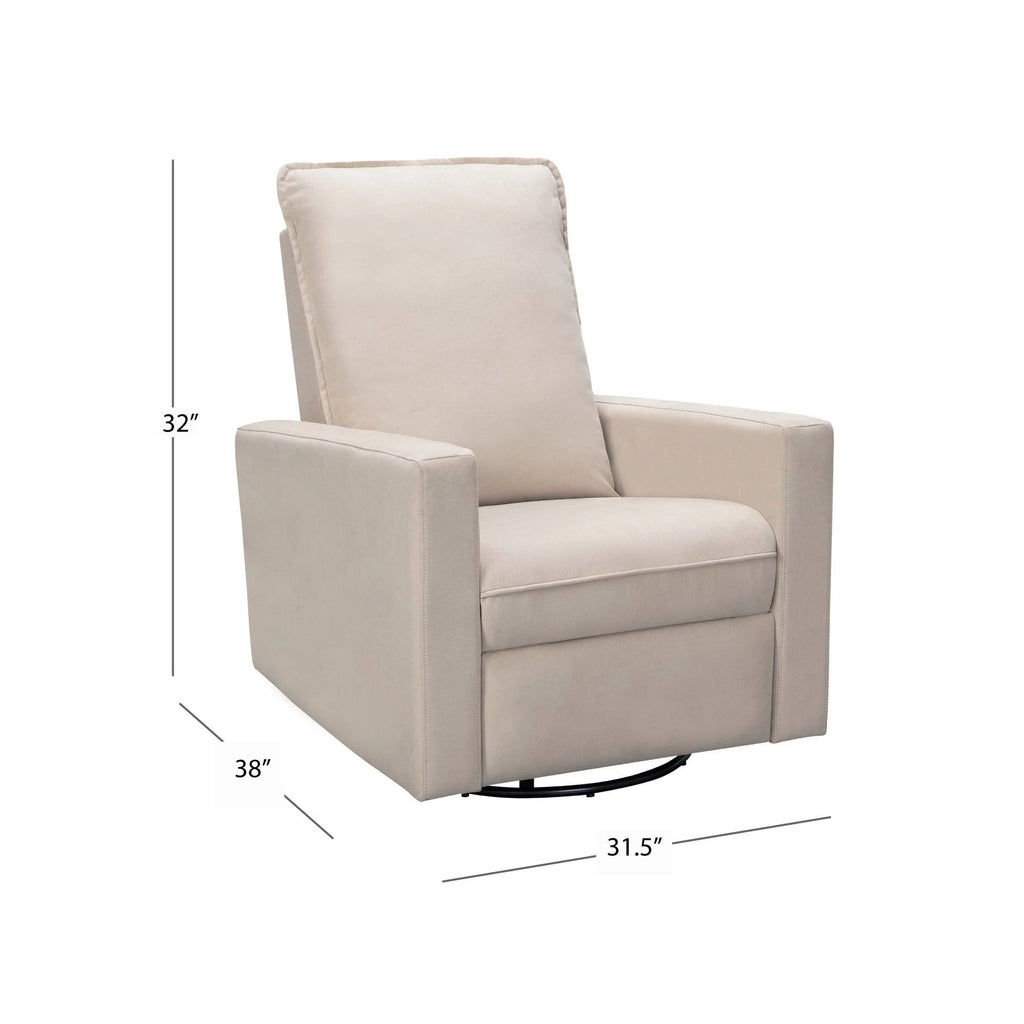Charcoal Swivel Glider Power Recliner P411161