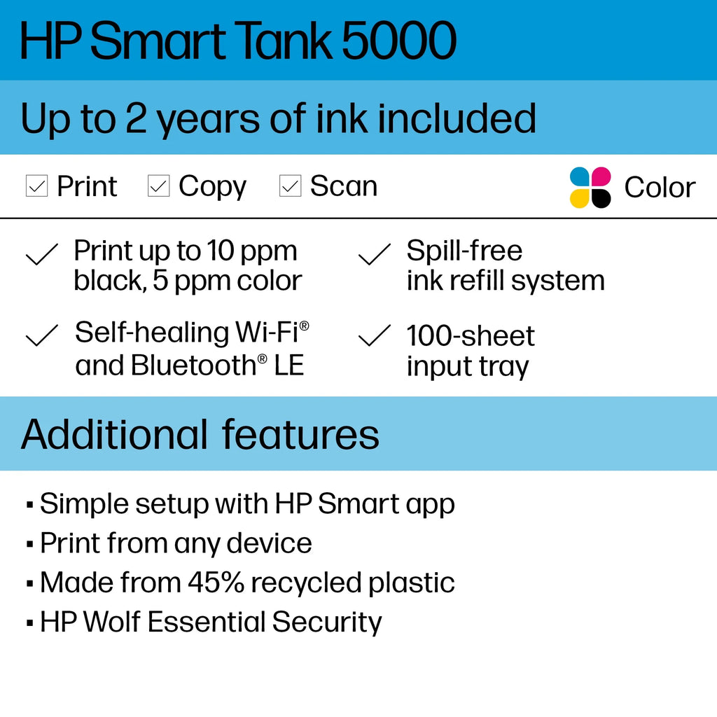 Wireless All-in-One Color Inkjet Printer Q6588