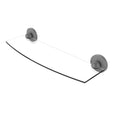 18 inch Glass Shelf Matte Gray V393